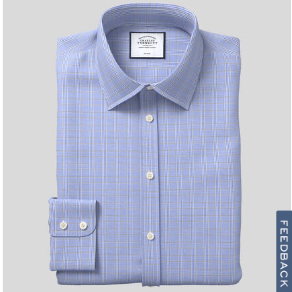 NWOT Charles Tyrwhitt Prince of Wales Slim Fit